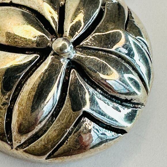 Sterling Silver Concho Pendant - Picture 6 of 7